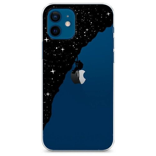 фото Силиконовый чехол "скалолаз в космосе" на apple iphone 12 mini / айфон 12 мини case place