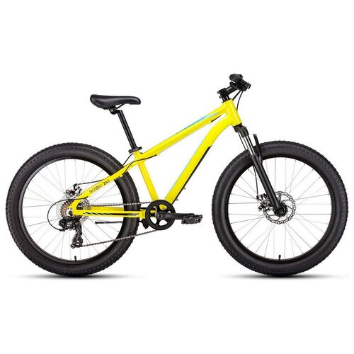 фото Велосипед 24" forward bizon mini 24 fatbike al 7 скоростей рама 13" жёлтый rbkw1q347003