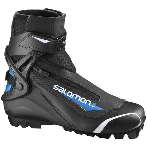фото Лыжные ботинки salomon pro combi sns pilot, черный/синий