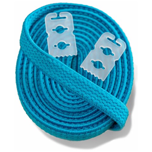 фото Эластичные шнурки easych голубые