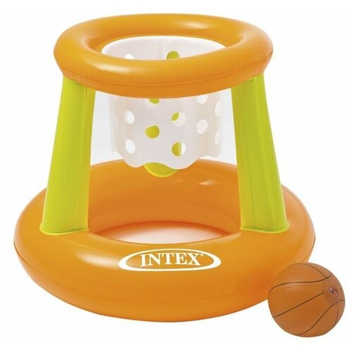 фото Intex корзина баскетбольная, надувная, с мячом, 67 х 55 см, от 3 лет, 58504np intex