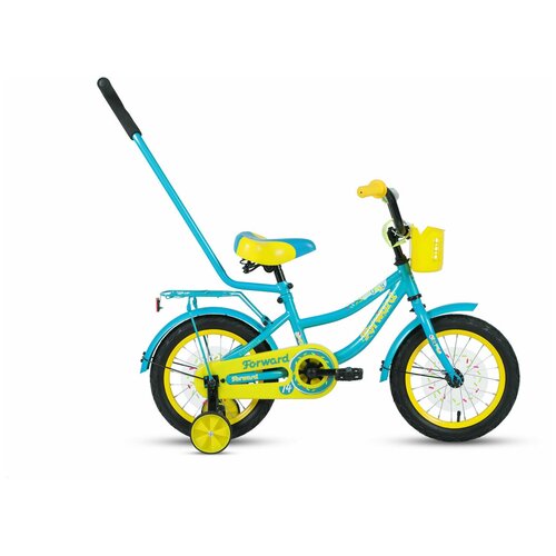 фото Велосипед forward funky 14 (14" 1 ск.) 2020-2021, бирюзовый/желтый, 1bkw1k1b1021