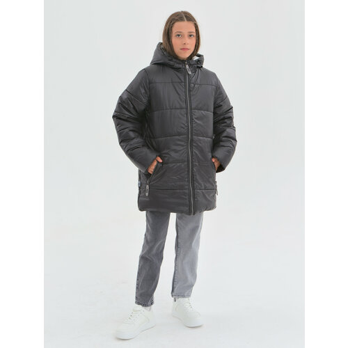 фото Куртка wbr зимняя, размер 164, черный