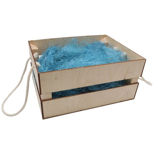 фото Деревянный ящик для оформления подарка с наполнением №10, 20*25 см astra & craft
