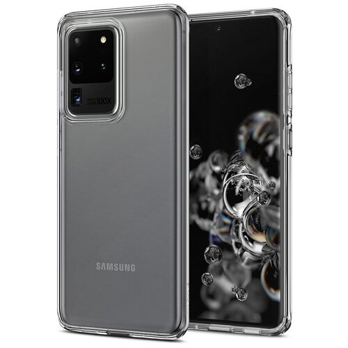 фото Чехол-капсула spigen для galaxy s20 ultra - liquid crystal - кристально-прозрачный - acs00709