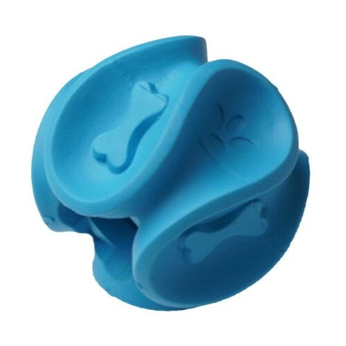 фото Homepet silver series ф 5,8 см х 5,2 см игрушка для собак мяч фигурный для чистки зубов синий каучук
