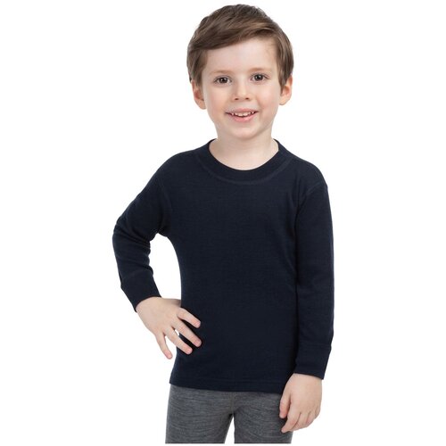 фото Термобелье детская футболка с длинным рукавом norveg soft синий / 128-134