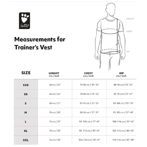 фото Жилет дрессировщика hurtta trainer's vest размер xs, гранитный