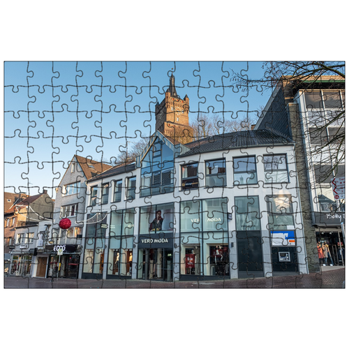 фото Магнитный пазл 27x18см."клеве, niederrhein, лебедь замок" на холодильник lotsprints