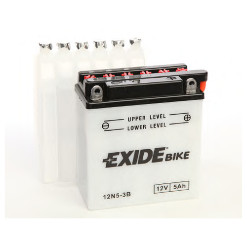фото Exide 12n5-3b (exide12n53b) аккумуляторная батарея евро 5ah 40a 121 / 61 / 131 moto\