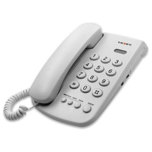 фото Телефон texet tx-241 светло- серый