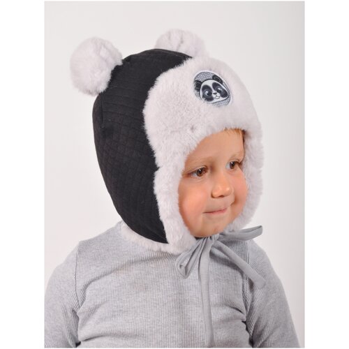 фото Детская шапка зимняя тм филиппок модель панда р.46