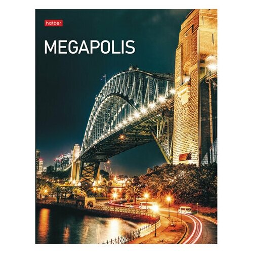 фото Тетрадь на кольцах 240л, а5 hatber "megapolis" (клетка, картон, глянцевая ламинация) 8шт. (240тк5в1_23148)