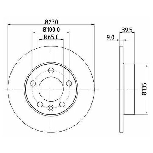 фото Тормозной диск задний mintex mdc980c