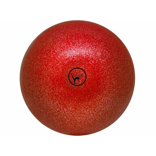 фото Мяч для художественной гимнастики go do. диаметр 15 см. цвет: красный с глиттером. производство: россия sprinter