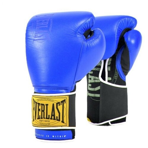 фото Перчатки тренировочные everlast 1910 classic 16oz син.