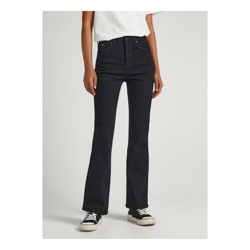 фото Джинсы клеш pepe jeans, размер 29/32, черный