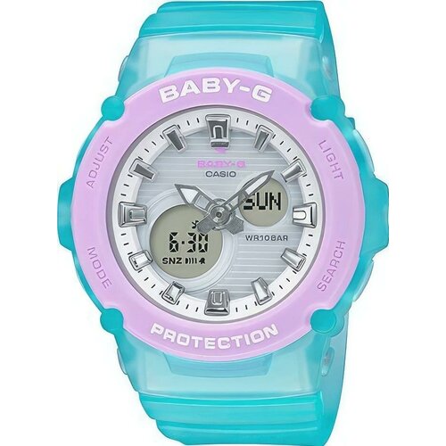 фото Наручные часы casio baby-g, белый, серебряный