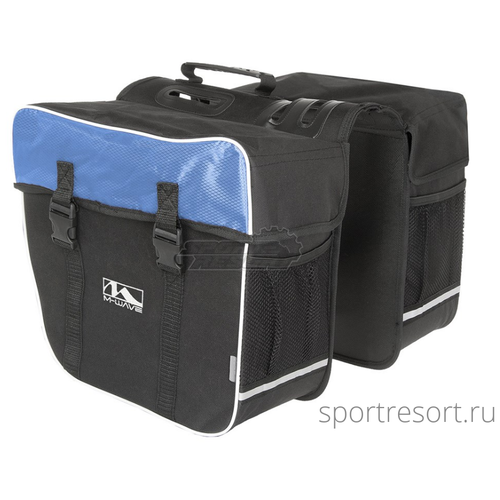 фото M-wave велосумка на багажник m-wave amsterdam double 30l black/blue