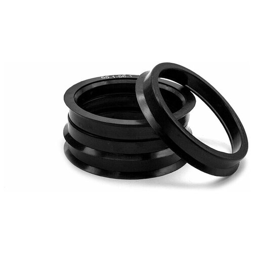 фото Кольца центровочные 65,1х56,1 black 4 шт высококачественный пластик sds exclusive