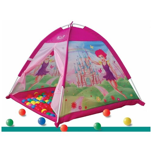 фото Палатка "домик феечки", в комплекте 100 шариков игровой домик
