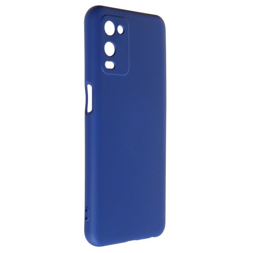 фото Чехол df для oppo a54 4g с микрофиброй silicone blue ooriginal-12 df-group