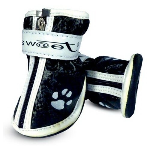 фото Ботинки для собак triol с лапками l черный