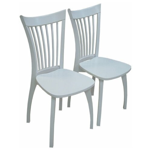 фото Evita стул элегант белый 9003 жесткое сиденье в комплекте 2 шт/стул белый/стул для кухни/стул для гостиной/стул деревянный/стул жесткий
