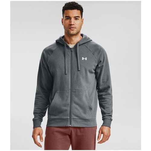 фото Толстовка under armour rival cotton full zip hoodie черный md 1357106-410