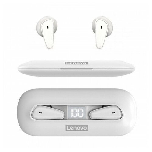 фото Беспроводные наушники lenovo xt95 true wireless earbuds white