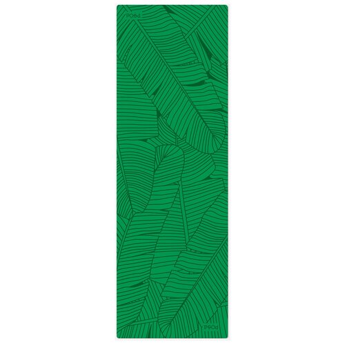 фото Коврик для йоги posa nonslip pro 6 mm, профессиональный, 183х61х0.6 см green leaves