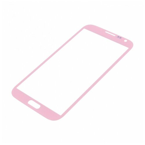 Стекло модуля для Samsung N7100 Galaxy Note II, розовый AAA