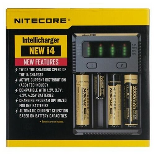 фото Зарядное устройство интеллектуальное nitecore intellicharger new i4