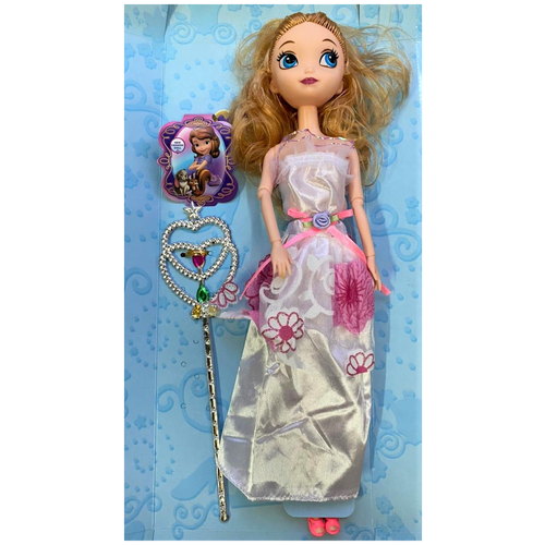 фото Игрушка для девочек кукла сладкая принцесса (в белом платье) big-store
