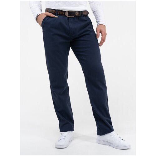 фото Плотные мужские брюки слаксы великоросс синего цвета брюки мужские синие из 100%-ного премиального хлопка 52