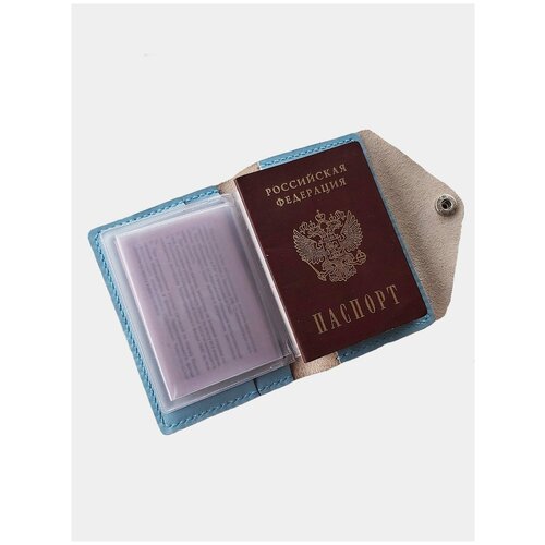 фото Документница для паспорта bocharoff, голубой
