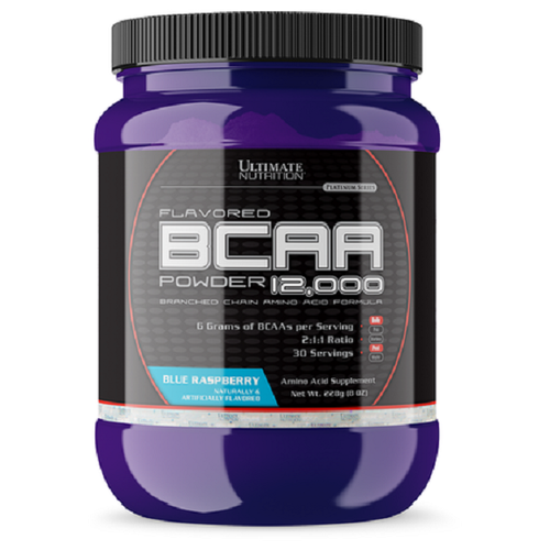 фото Ultimate nutrition flavored bcaa 12,000 (228 g) - blue raspberry