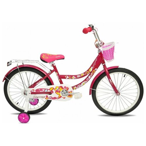 фото Детский велосипед zigzag foris 20 малиновый (требует финальной сборки)