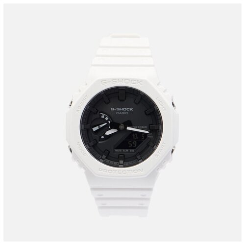 фото Наручные часы casio g-shock ga-2100-7aer octagon series белый , размер one size