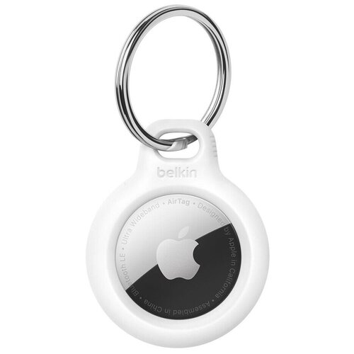 фото Держатель с кольцом belkin secure holder key ring (f8w973btwht) для apple airtag (white)