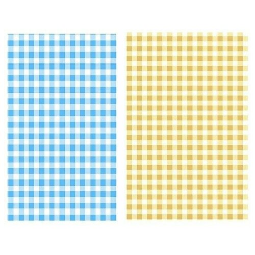 фото Набор кухонных полотенец "мари санна" рогожка 4 штуки, клетка желтая и голубая; размер: 73х45 набор из 4 штук ночь нежна