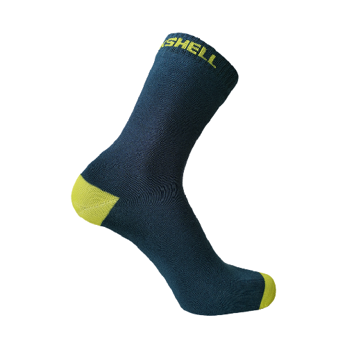 фото Водонепроницаемые носки dexshell ultra thin crew l (43-46), синий/желтый