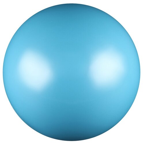 фото Мяч для художественной гимнастики, силикон, металлик, 15 см, 300 г, ab2803, цвет голубой сима-ленд
