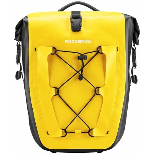 фото Водонепроницаемая сумка на багажник велосипеда rockbros as-002-2, 25-32л - желтая