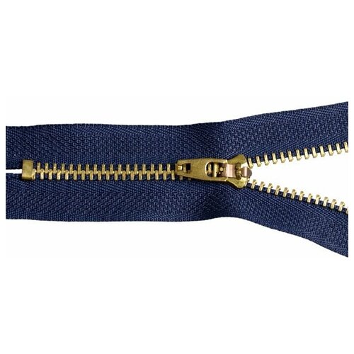 фото Молния джинсовая, №4, 16 см, замок м-4002, цвет: f330 синий, золотой max zipper