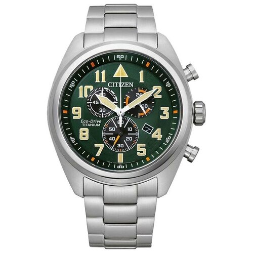 фото Японские титановые наручные часы citizen at2480-81x с хронографом