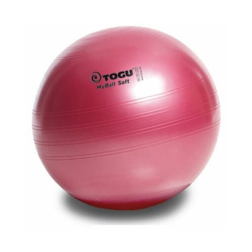 фото Мяч гимнастический togu my ball soft 75 см красный пелрамутровый
