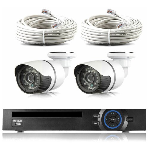 фото Комплект видеонаблюдения ip ps- link kit- с502ip 2 камеры 5мп для улицы ps-link