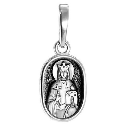 фото Подвеска образ святая людмила из серебра 689 софия