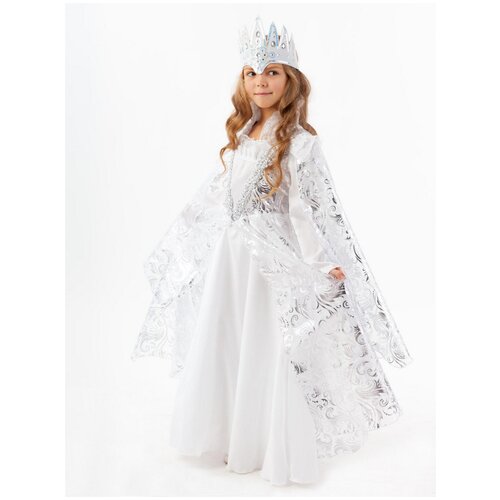 фото Карнавальный костюм снежная королева пуговка рост 140